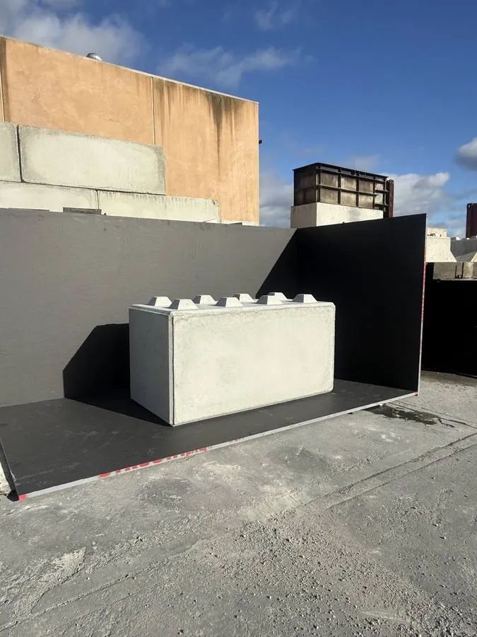 Rectangular concrete standard block