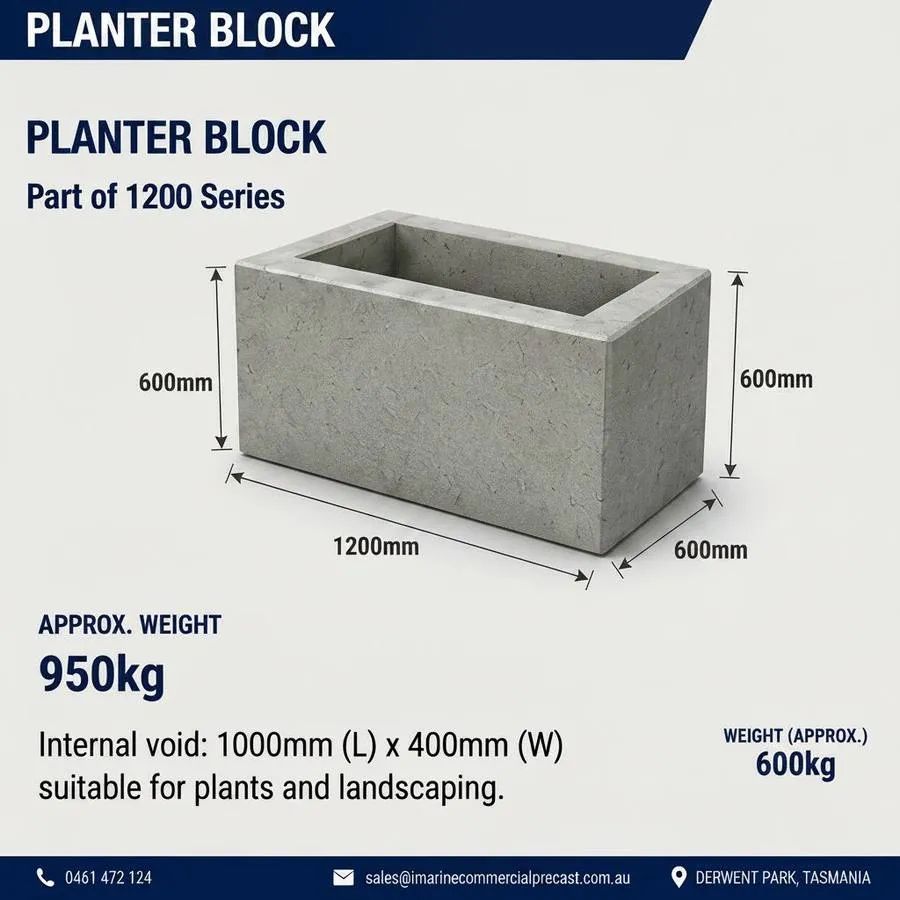 2400 Series half standard block drawing with dimensions